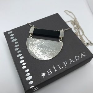 Silpada N3439 Modern Contrast Silver Necklace